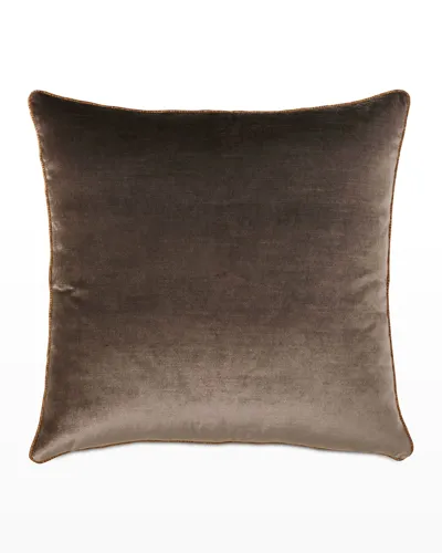 Eastern Accents Teryn Velvet Euro Sham In Brown