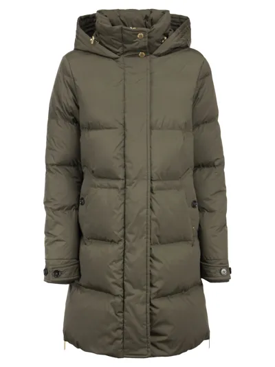 Woolrich Alsea Puffy Parka Down Jacket In Green