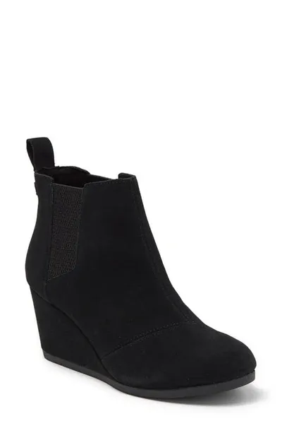 Toms Women's Raven Wedge Booties In Black