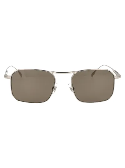 Montblanc Mb0218s Sunglasses In Silver