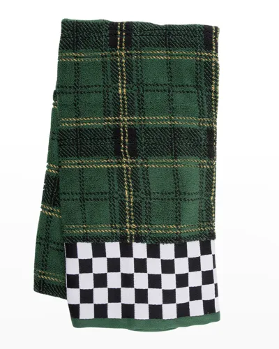 Mackenzie-childs Evergreen Plaid Bath Towel