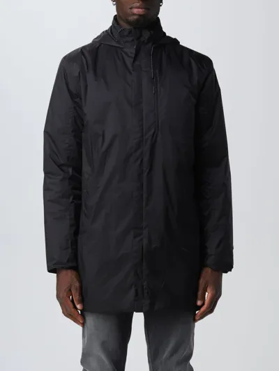 Rains Long-sleeve Drawstring-hood Raincoat In Black