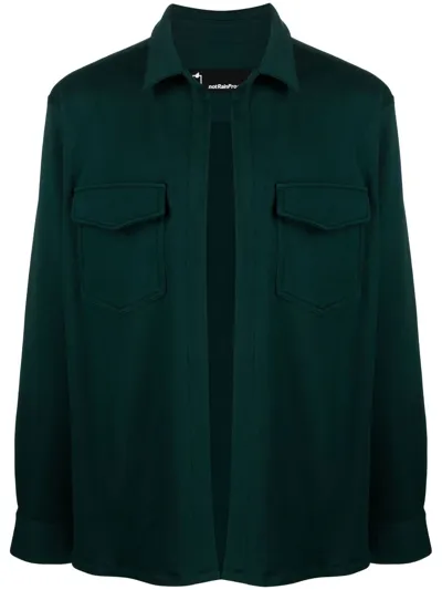 Styland Cotton Long-sleeve Shirt In Green