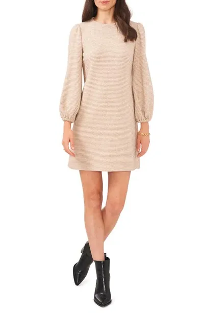 Chaus Balloon Sleeve Knit Minidress In Khaki