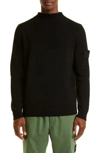 Stone Island Crewneck Sweatshirt Sweatshirt In Black