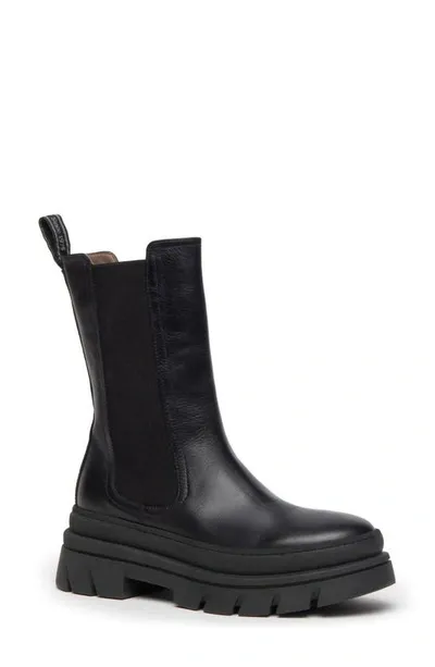 Nerogiardini Calfskin Chelsea Moto Boots In Black