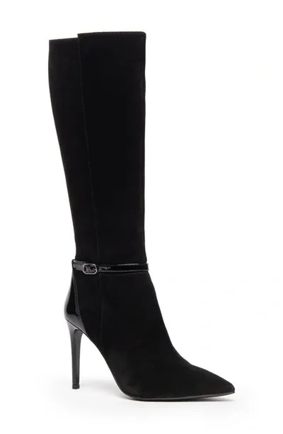 Nerogiardini Buckle Pointed Toe Boot In Black