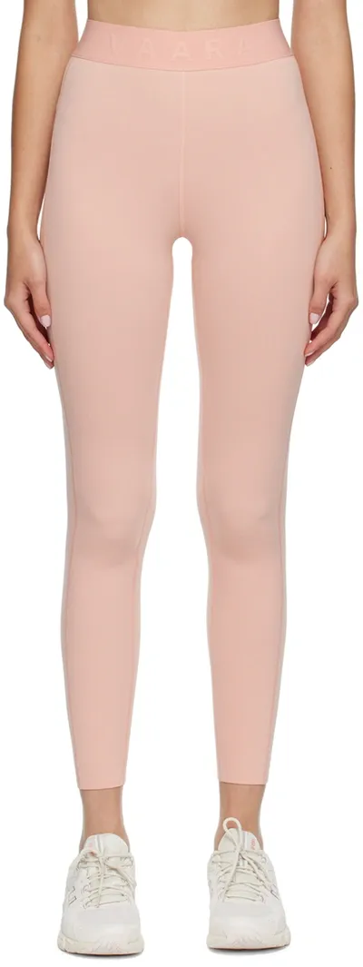 Vaara Pink Nylon Sport Leggings