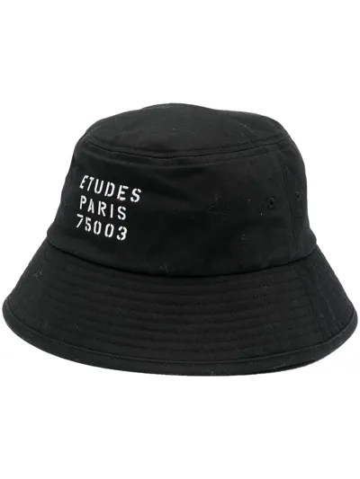 Etudes Studio Black Training Stencil Bucket Hat