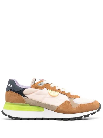 Bimba Y Lola Colour-block Chimo-logo Running Sneaker In Neutrals