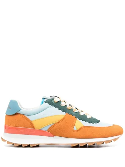 Bimba Y Lola Colour-block Technical Sneakers In Blue