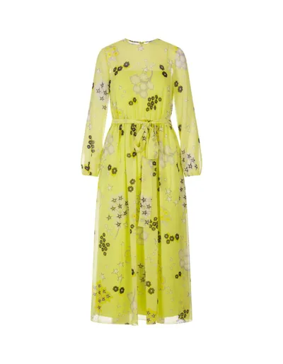 Red Valentino Redvalentino Floral Printed Tied In Yellow