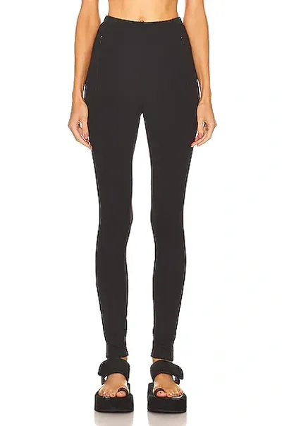 Wardrobe.nyc Back Zip Legging In Black