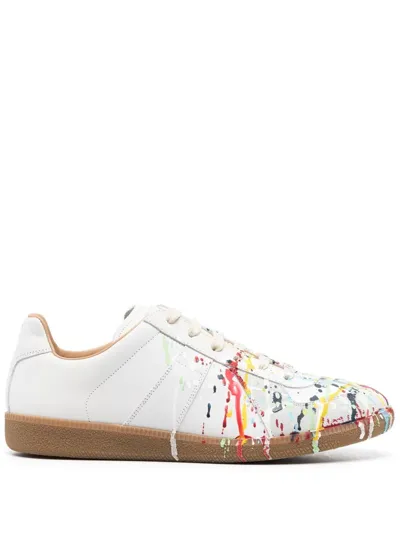 Maison Margiela White Leather Replica Low-top Sneakers