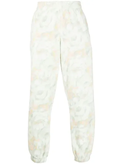 Martine Rose White Textured Floral-print Track Pants