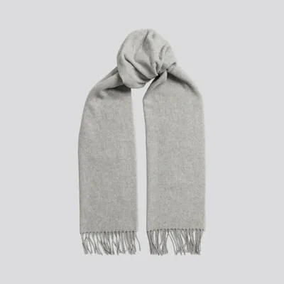 Asket The Cashmere Wool Scarf Grey Melange