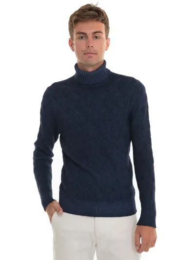 Gran Sasso Turtleneck Pullover Blue  Man