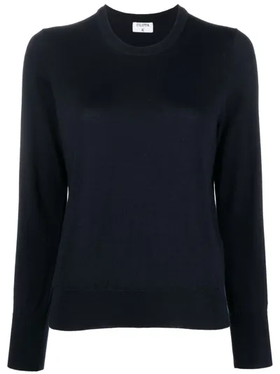 Filippa K Wool Fine-knit Top In Blue