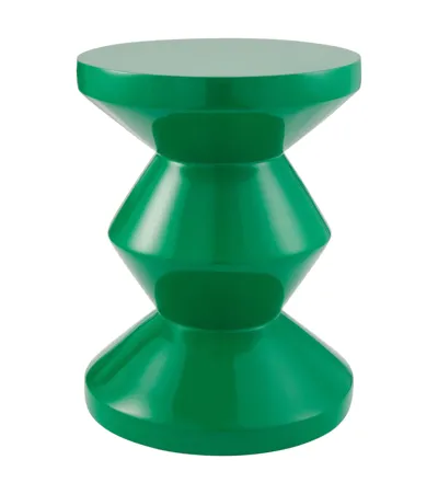 Polspotten Zig Zag Stool In Green