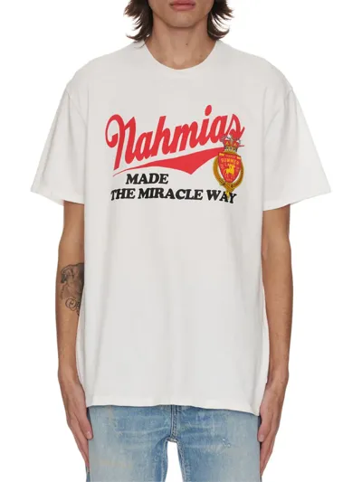 Nahmias Miracle Way Brand-print Cotton-jersey T-shirt In White