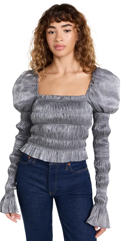 Caroline Constas Delilah Top In Gray