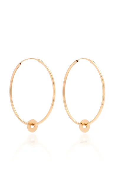 Ginette Ny Donut 18k Rose Gold Hoop Earrings