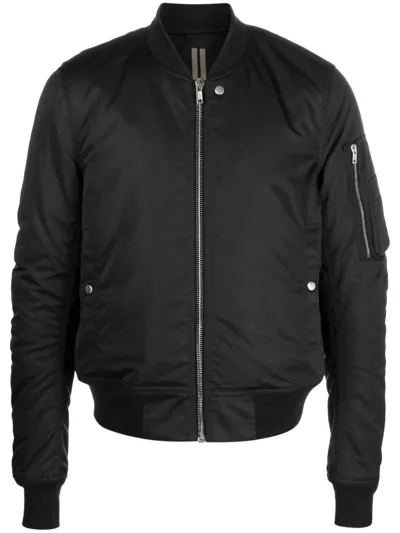 Rick Owens Drkshdw Stud-detail Zipped Bomber Jacket In 09 Black