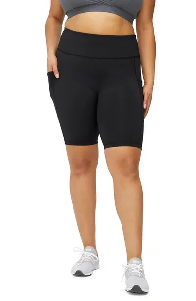 Tomboyx Spark High Waist Pocket Bike Shorts In Black