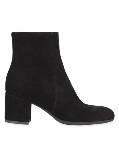 La Canadienne Joanie Suede Booties In Black