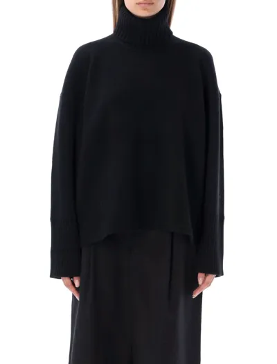 Proenza Schouler Oversized Turtleneck Sweater In Black