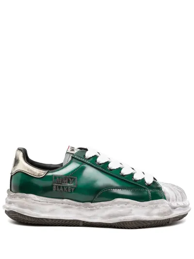 Miharayasuhiro Wayne Low-top Leather Sneakers In Green