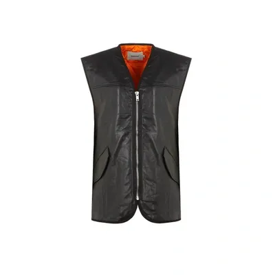 Deadwood Veste En Cuir Sans Manches Spector