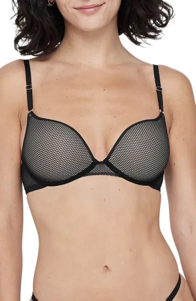 Skarlett Blue Mischief Push-up Bra In Black