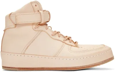 Hender Scheme Mip-01 Leather High-top Sneakers In Neutrals