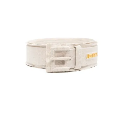 Jacquemus Neutral La Ceinture Linu Logo Linen Belt In Neutrals