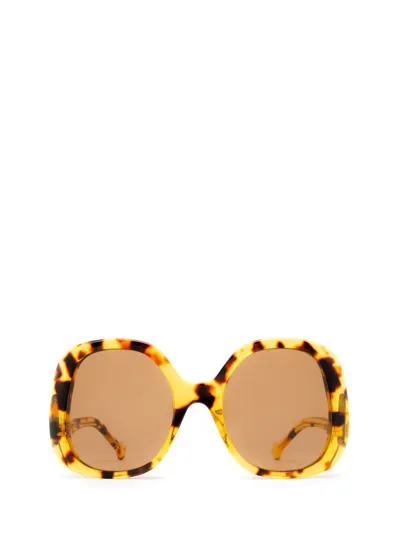 Gucci Eyewear Oval Frame Sunglasses In Multi