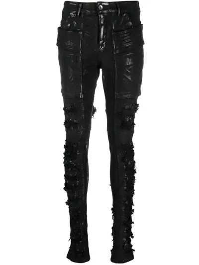 Rick Owens Creatch Skinny Trousers In Black