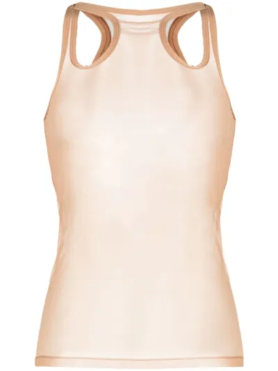 Dion Lee Shift Loop Tank Top In Brown