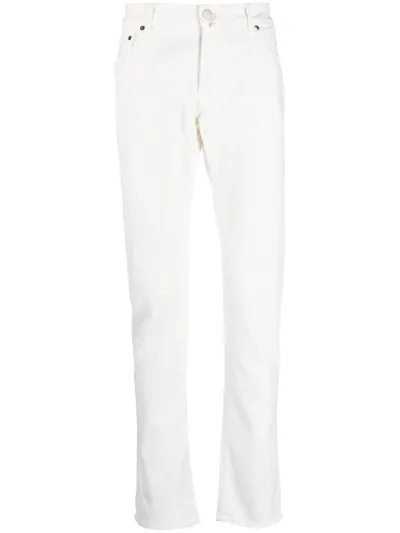 Moorer Straight-leg Jeans In White