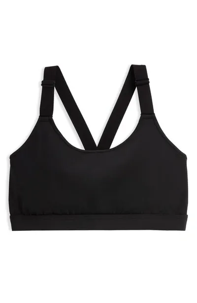 Tomboyx Peak Medium Impact Sports Bra In Black