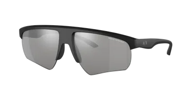 Armani Exchange Man Sunglasses Ax4123s In Polar Grey Mirror Silver