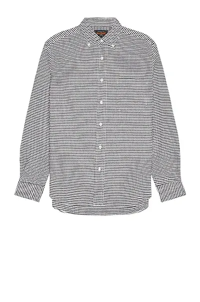 Beams B.d Gingham Check Oxford In Black