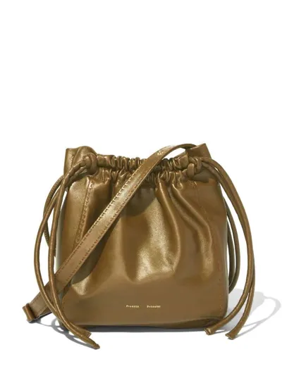 Proenza Schouler Drawstring Pouch Bag In Green