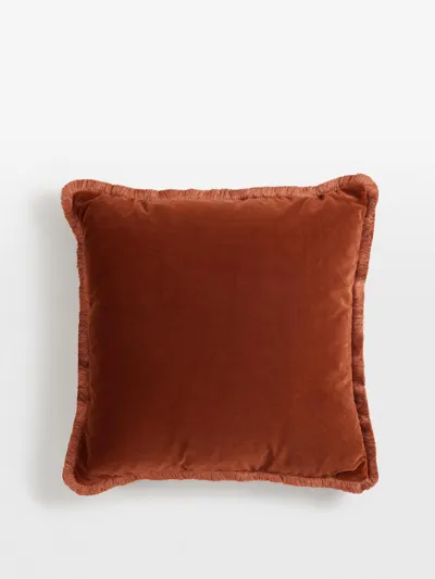 Soho Home Margeaux Large Square Cushion In Brown