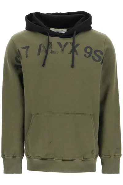 Alyx Vintage Logo Hoodie In Green