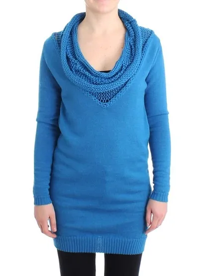 Costume National C'n'c   Scoop Neck Sweater In Blue