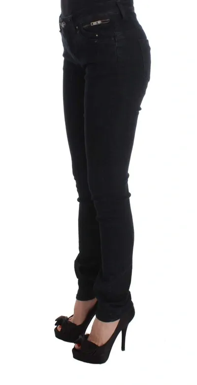 Costume National C'n'c  Cotton Slim Fit  Jeans In Black