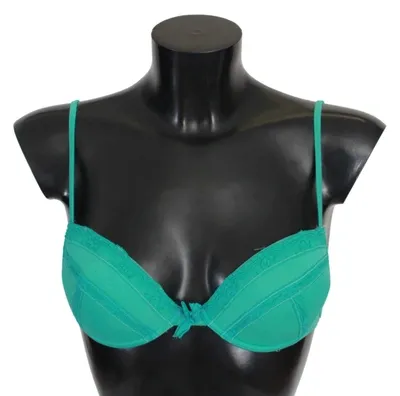 Ermanno Scervino Women   Push Up Bra 100% Cotton Underwear In Green