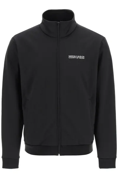 Marcelo Burlon County Of Milan Tempera Cross Zip Track Jacket In Black