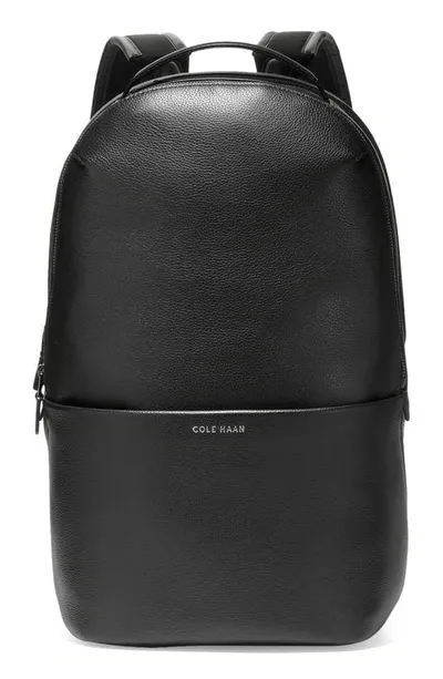 Cole Haan Triboro Leather Backpack In Black